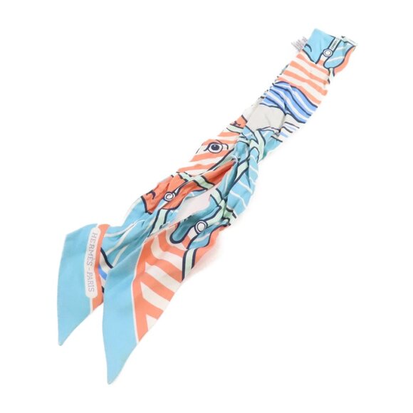 ❤️HERMES Twilly Scarf Scarves Silk❤️ - Picture 2 of 15